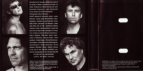 Golden Earring Face It cassette inlay inner 1994 Netherlands